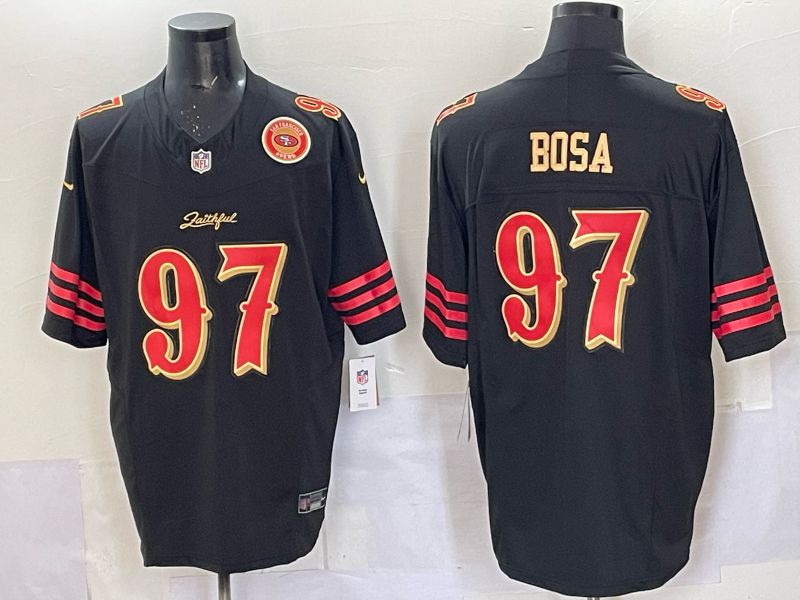 Men Nike San Francisco 49ers #97 Bosa black 5th generation Limited NFL 2025 Jersey 0069